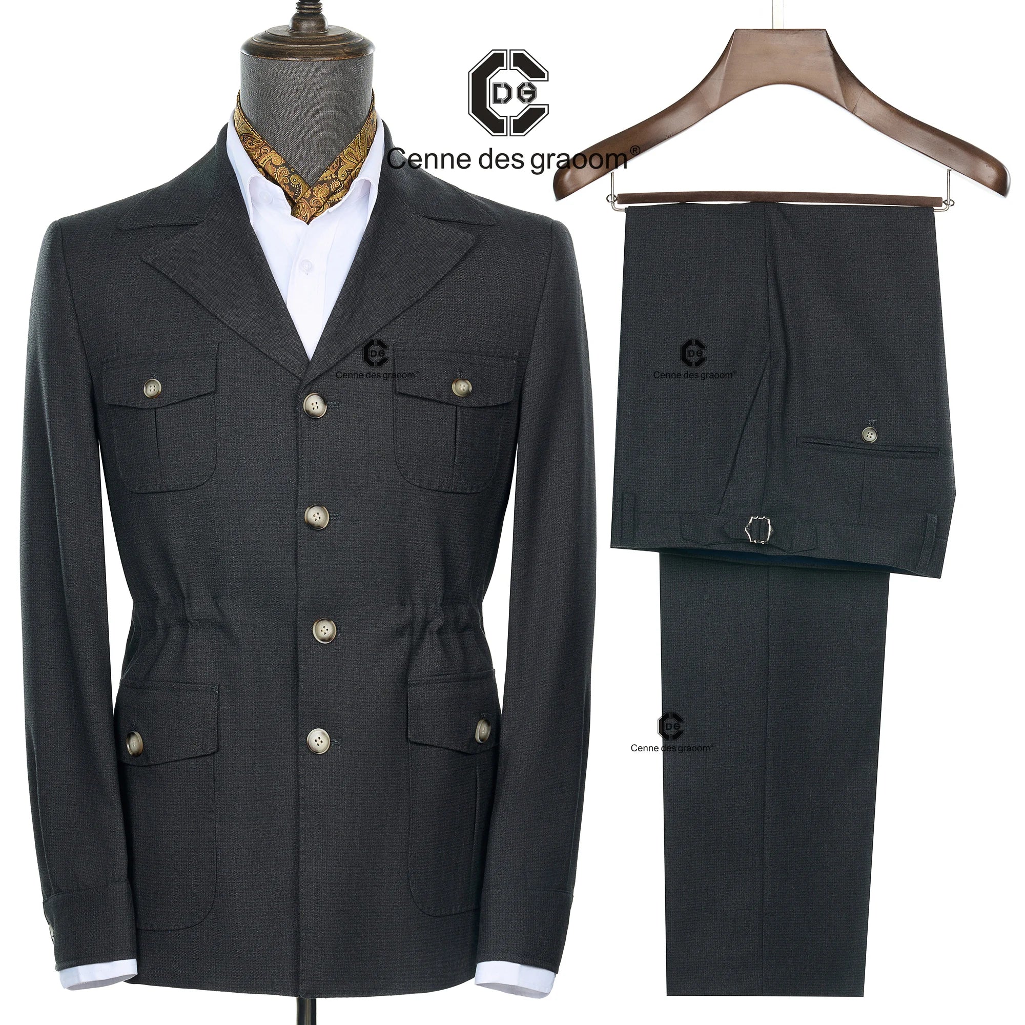 Cenne Des Graoom Vintage Hunting Outfits for Men