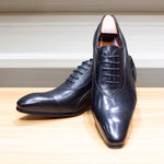 Load image into Gallery viewer, Luxury Men&#39;s Italian Leather Hand-polished Pointed Toe Lace-up Shoes

