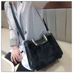 Load image into Gallery viewer, Women&#39;s Handbag Luxury Fashion Real Rabbit Hair Single Shoulder Bag

