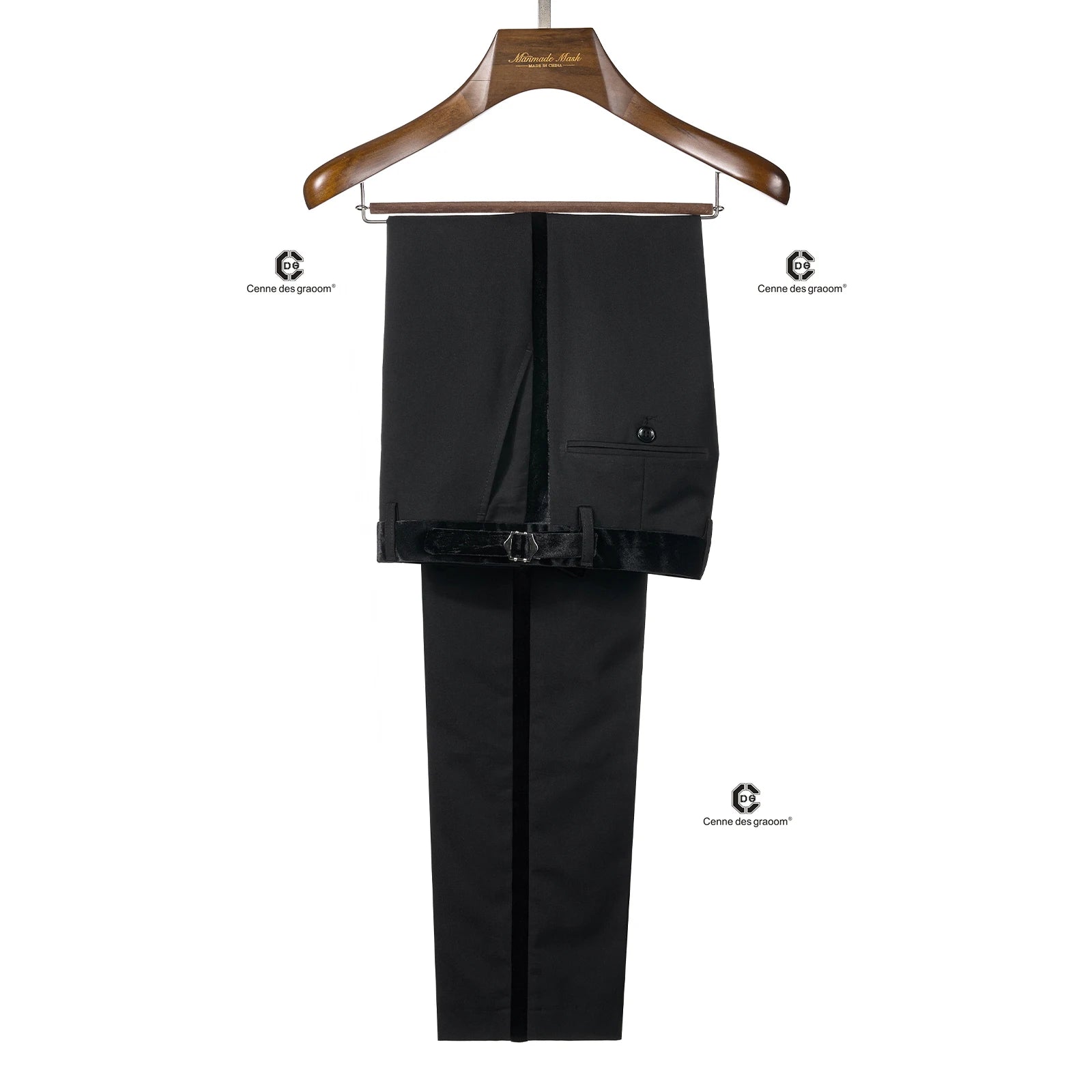 Cenne Des Graoom Shining Tuxedo Double-Breasted Suits for Men