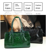 Load image into Gallery viewer, Luxury Genuine Leather Women&#39;s Bag Crocodile Pattern
