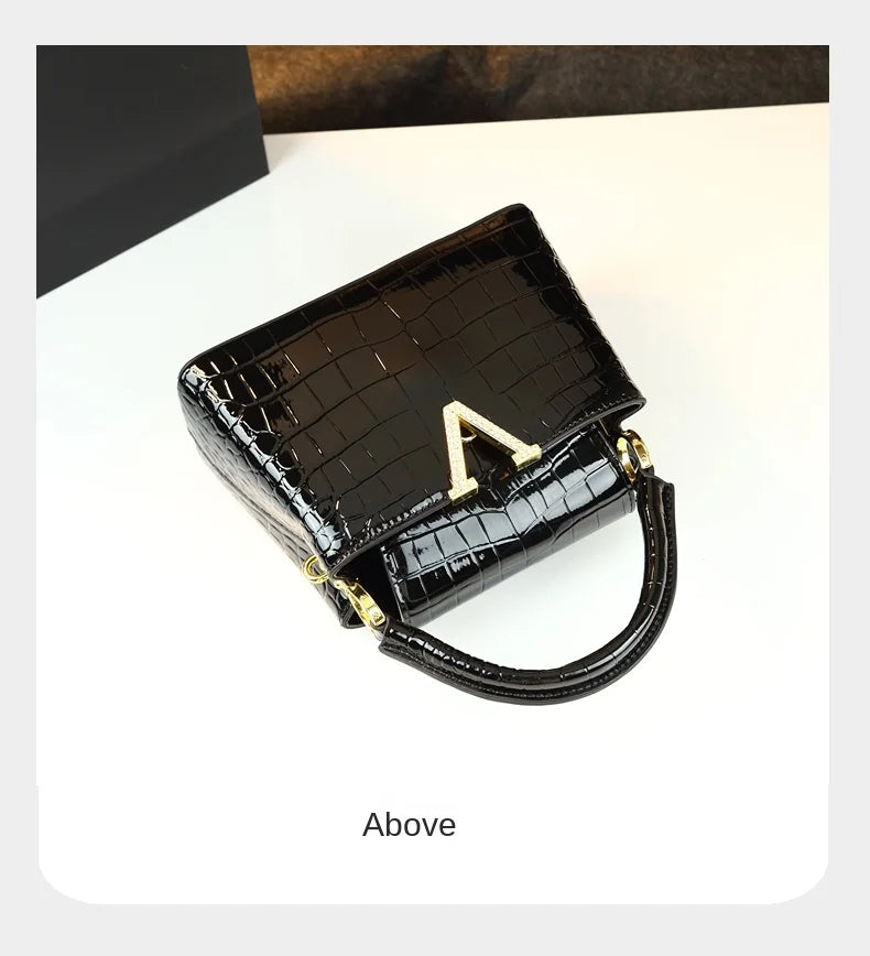 Crocodile Pattern Leather Women's Handbags