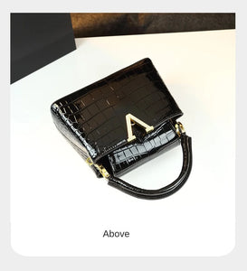 Crocodile Pattern Leather Women's Handbags