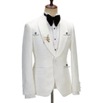 Load image into Gallery viewer, Cenne Des Graoom Men&#39;s Tuxedo with Satin Side Stripe Slim Fit Shawl Lapel

