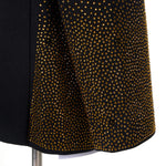 Load image into Gallery viewer, Cenne Des Graoom Men&#39;s Suits Ornament Shining Black Gold Tuxedo with Oversized Shawl Lapel
