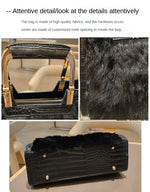 Load image into Gallery viewer, Women&#39;s Handbag Luxury Fashion Real Rabbit Hair Single Shoulder Bag
