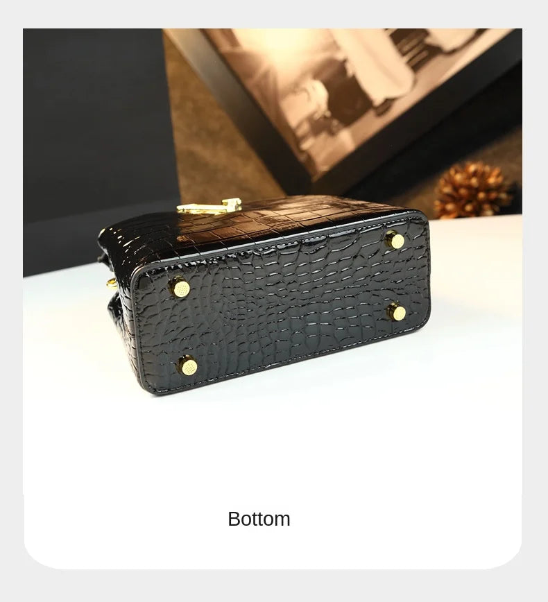 Crocodile Pattern Leather Women's Handbags