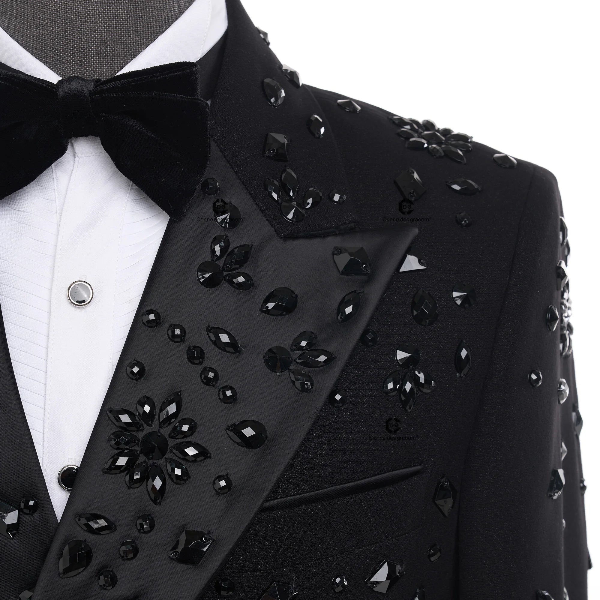 Cenne Des Graoom Elegant Luxury Men's Double-Breasted Tuxedo