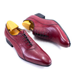 Load image into Gallery viewer, Luxury Men&#39;s Italian Leather Hand-polished Pointed Toe Lace-up Shoes
