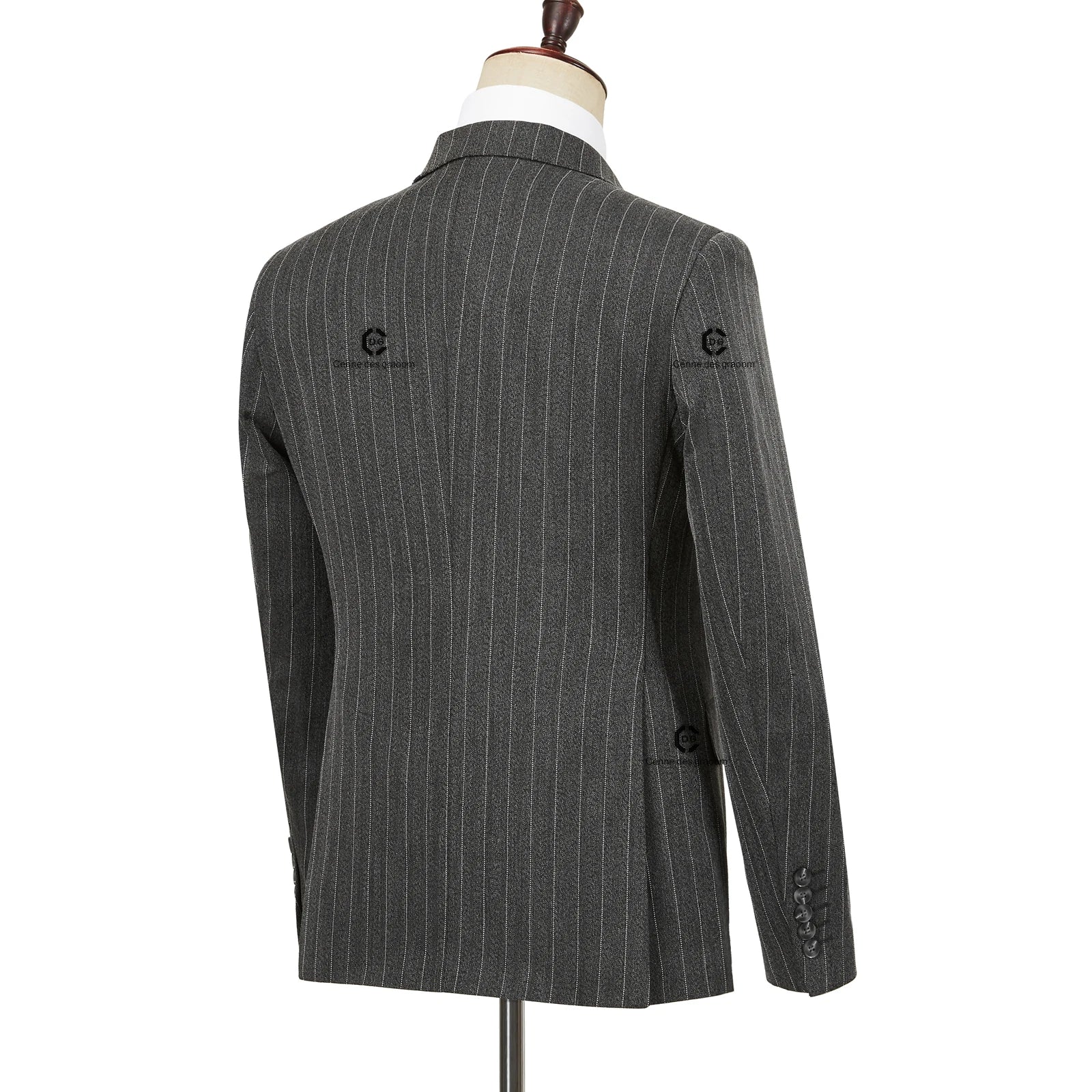 Cenne Des Graoom Double-Breasted Stripe Suits for Men