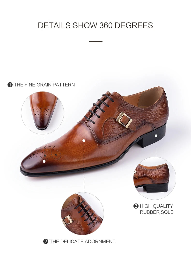 Italy Designer Leather Shoe Genuine Oxford New Style