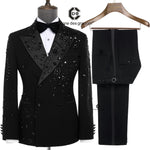 Load image into Gallery viewer, Cenne Des Graoom Elegant Luxury Men&#39;s Double-Breasted Tuxedo
