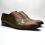 Load image into Gallery viewer, Luxury Men&#39;s Brogue Formal Round Toe Mixed-Colors Oxford Dress Shoes
