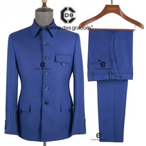 Cenne Des Graoom Men's Suits Square Collar Tailor-Made