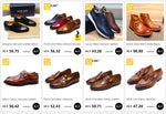 Load image into Gallery viewer, Genuine Leather Brogue Shoes Handmade Casual Oxfords Breathable Lace-Up Dress Shoes
