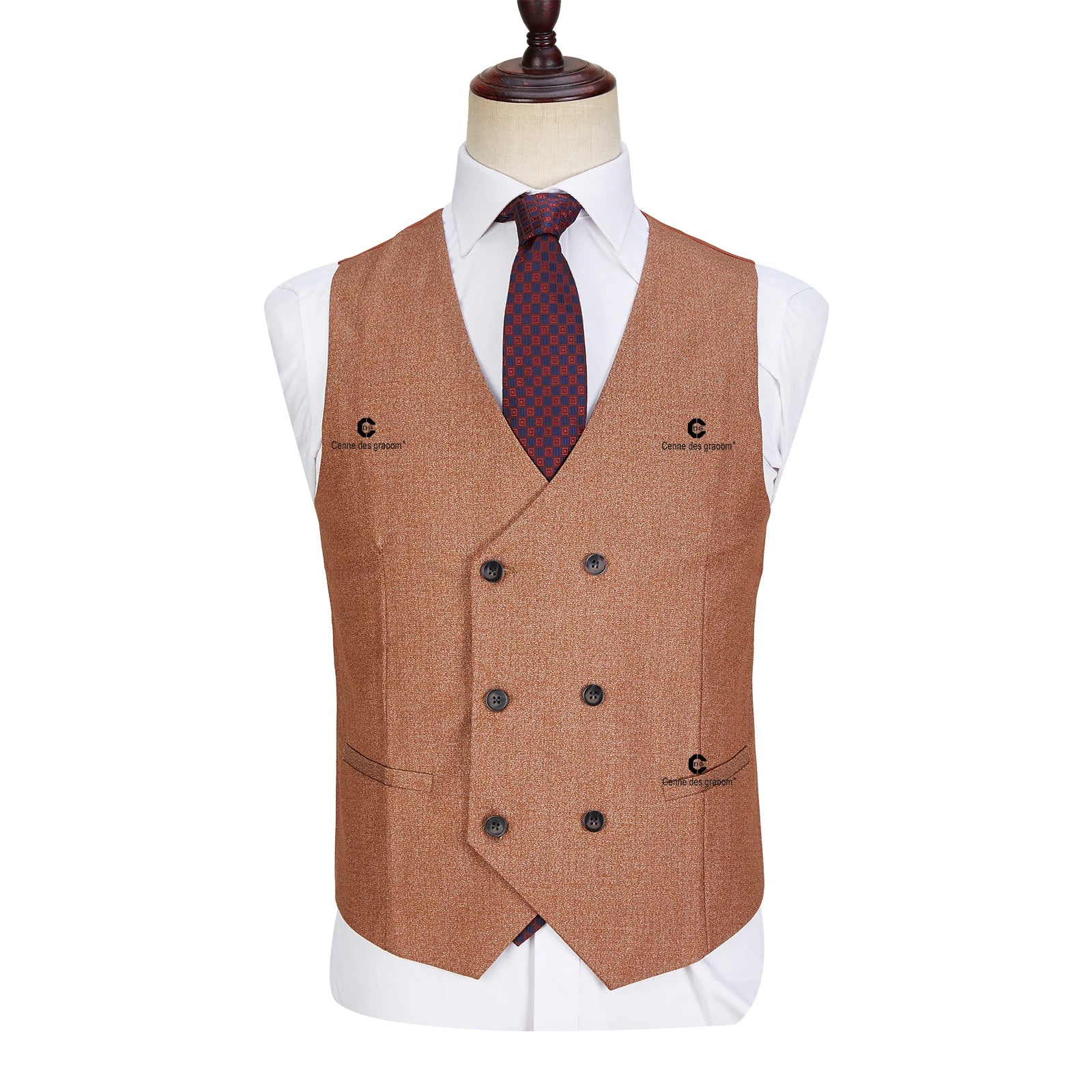 Cenne Des Graoom  Tailor-Made Wedding Groom 3-Piece Single Button Blazer