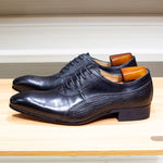 Load image into Gallery viewer, Luxury Men&#39;s Italian Leather Hand-polished Pointed Toe Lace-up Shoes
