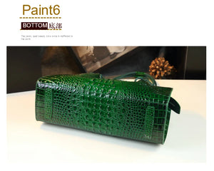 Luxury Genuine Leather Women's Bag Crocodile Pattern