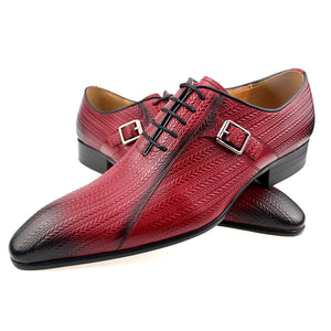 Genuine Leather Brock Shoes Lace Up for Men