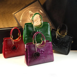 Genuine Leather Women's Handbags Crocodile Pattern