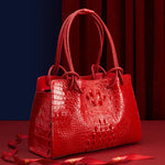 Load image into Gallery viewer, Luxury Genuine Leather Women&#39;s Bag Crocodile Pattern

