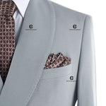 Load image into Gallery viewer, Cenne Des Graoom Elegant Light Grey Men&#39;s Suits Metal Side Release Buckle 2-Piece Set High Quality
