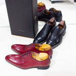 Load image into Gallery viewer, Luxury Men&#39;s Italian Leather Hand-polished Pointed Toe Lace-up Shoes
