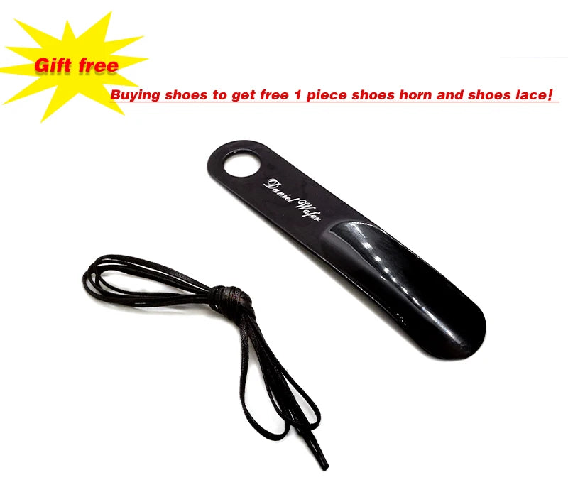 Luxury Men's Italian Leather Hand-polished Pointed Toe Lace-up Shoes