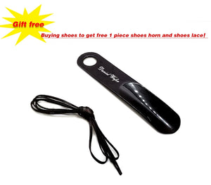 Luxury Men's Italian Leather Hand-polished Pointed Toe Lace-up Shoes