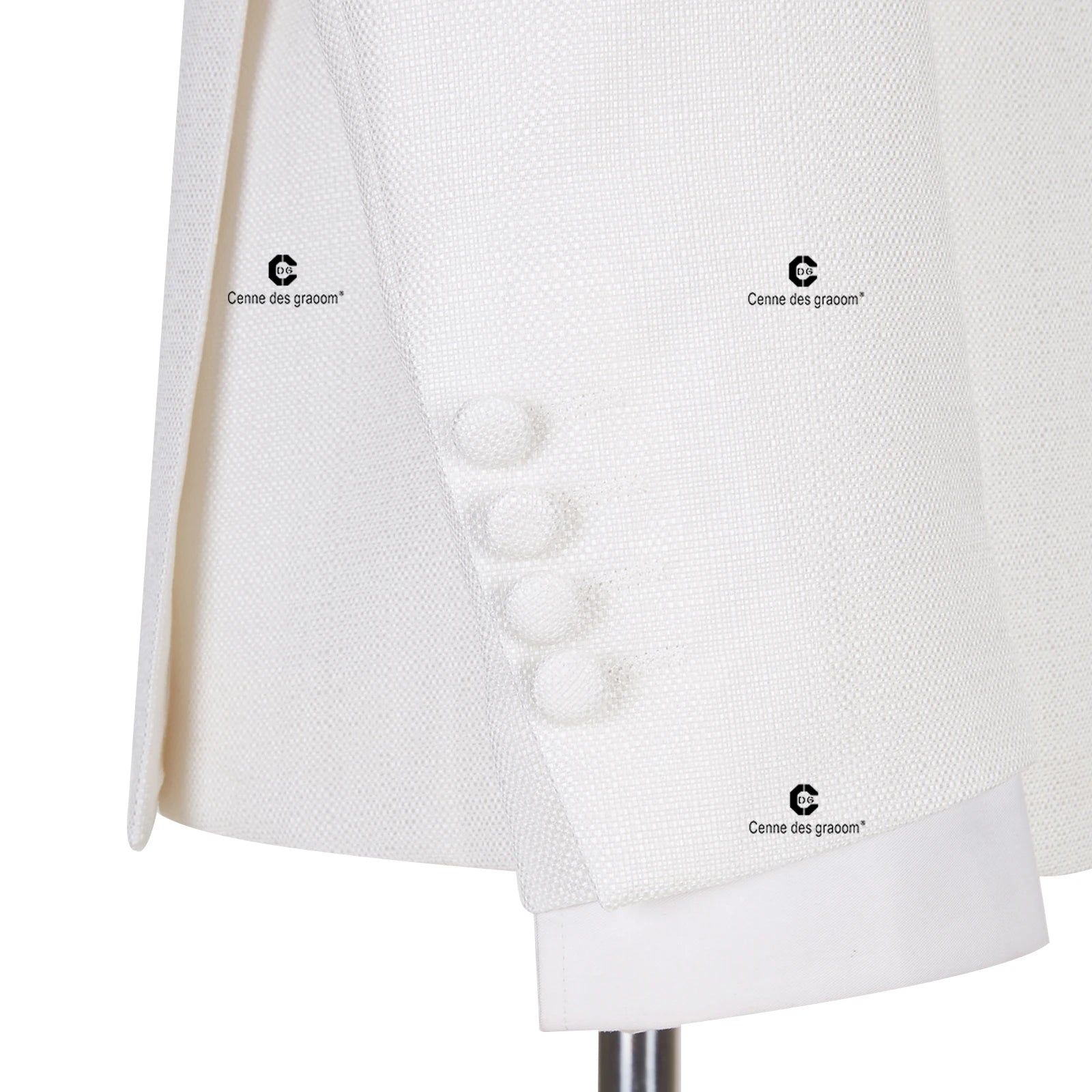 Cenne Des Graoom Chinese Knot Button Peak Lapel 2-Piece Set Suit