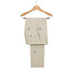 Load image into Gallery viewer, Cenne Des Graoom Double-Breasted Khaki Stripe Suits for Men

