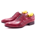 Load image into Gallery viewer, Luxury Men&#39;s Italian Leather Hand-polished Pointed Toe Lace-up Shoes
