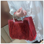 Load image into Gallery viewer, Women&#39;s Handbag Luxury Fashion Real Rabbit Hair Single Shoulder Bag
