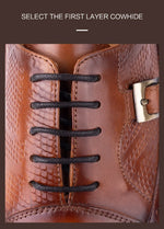 Load image into Gallery viewer, Italy Designer Leather Shoe Genuine Oxford New Style
