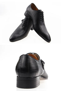 Genuine Leather Brock Shoes Lace Up for Men