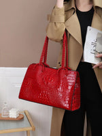 Load image into Gallery viewer, Luxury Genuine Leather Women&#39;s Bag Crocodile Pattern
