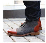 Load image into Gallery viewer, Men Ankle Boots Autumn Winter Casual Lace Up Shoes Booties Oxfords Fashion Boots

