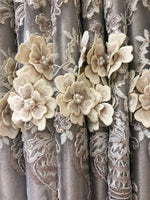 Cargar imagen en el visor de la galería, European Luxury Embroidered Double-Layer Semi-Blackout Curtains for Living Room and Bedroom High Shading Curtains
