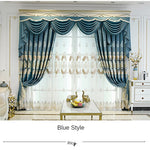 Load image into Gallery viewer, European Style Curtain Shading Embroidery Light Luxury Atmosphere Finished Product Curtains for Living Dining Room Bedroom
