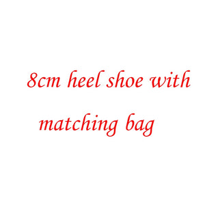 New women's fashion shoes Bride's wedding shoes with matching bags High heels platform shoes and purse set