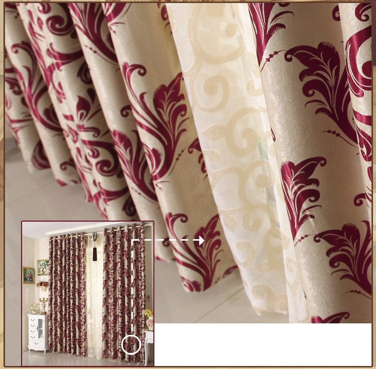 New Curtains For Dining Living Bedroom Room High-class european-stylefaux suede window shade