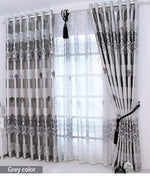 Cargar imagen en el visor de la galería, 1 pc New Curtains for Windows Drapes European Modern Elegant Noble Printing Shade Curtain For Living Room Bedroom
