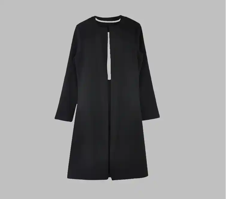 Two-piece Suit Women Skirt Dress Suit Stitching  Slim Longsleeved Mini Dress Formal Wear Business Work Banquet Suit With a Skirt