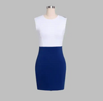 Load image into Gallery viewer, Two-piece Suit Women Skirt Dress Suit Stitching  Slim Longsleeved Mini Dress Formal Wear Business Work Banquet Suit With a Skirt
