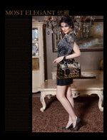 Load image into Gallery viewer, 100% Cowhide Leather Women&#39;s Bag Leopard Print Boston Bags Female Genuine Leather Handbag Crossbody Shoulder Bags Women
