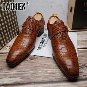 Formal Men Casual Shoes Loafers Office Wedding Leather Shoes