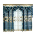 Load image into Gallery viewer, European Style Curtain Shading Embroidery Light Luxury Atmosphere Finished Product Curtains for Living Dining Room Bedroom
