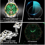 Load image into Gallery viewer, Swiss Brand OUPINKE Luxury Automatic Watch Men Sapphire Self Winding Tungsten Steel Sport Tourbillon Mechanical Wristwatch
