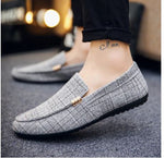 Load image into Gallery viewer, Men Casual Loafers Slip On Light Canvas Breathable Fashion Flat Footwear
