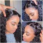 Load image into Gallery viewer, HGM Deep Wave Frontal Wig Lace Front Human Hair Wigs For Women Water Wave Pre Plucked Brazilian Curly Human Hair Wig
